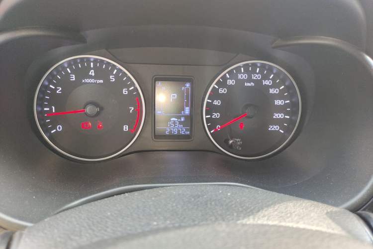 Used Kia Pegas 2017 1.4L Automatic Deluxe Edition Odometer Close Up