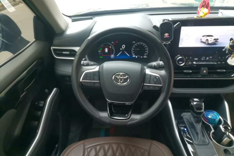 Used Toyota Highlander 2024 2.5L Smart Electric Hybrid Dual-Motor Two-Wheel-Drive Elite Edition 5 Seats Steering Wheel