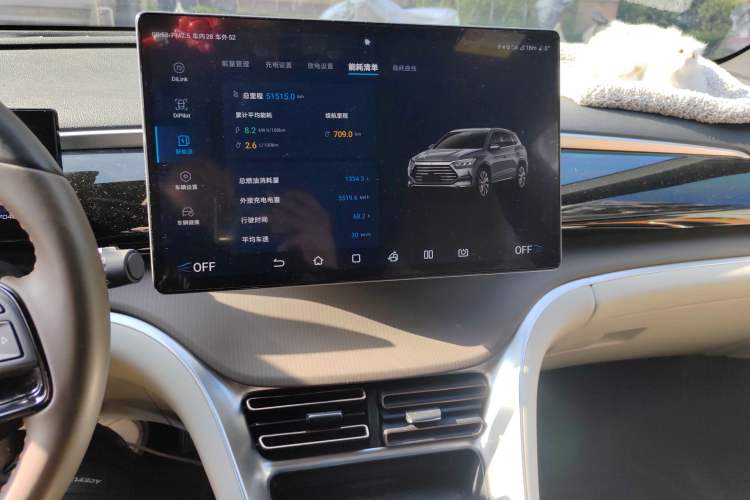 Used BYD Song Pro New Energy 2022 DM-i 110km Flagship Pro Model Audio And AC Panel