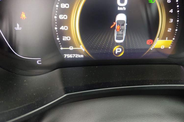 Used Geely Auto Emgrand GL 2020 1.4T CVT Luxury Model Odometer Close Up