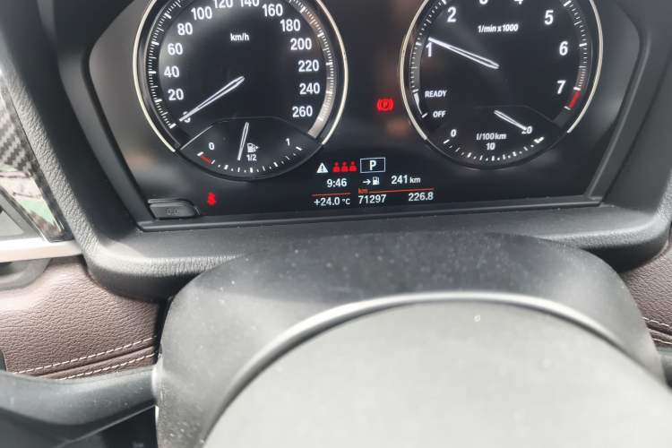 Used BMW X2 2020 sDrive25i Leading Model M Sport Package Odometer Close Up