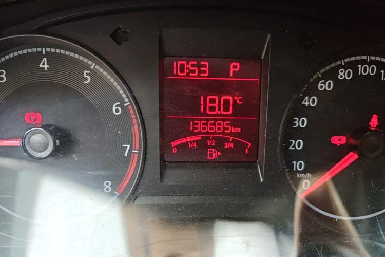 Used Volkswagen Santana 2019 1.5L Automatic Fashion Edition China VI Odometer Close Up