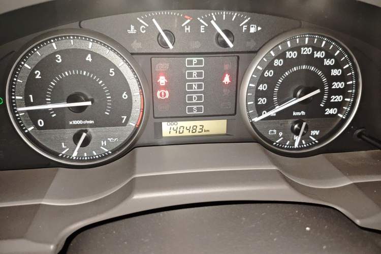 Used Toyota Land Cruiser  Odometer Close Up