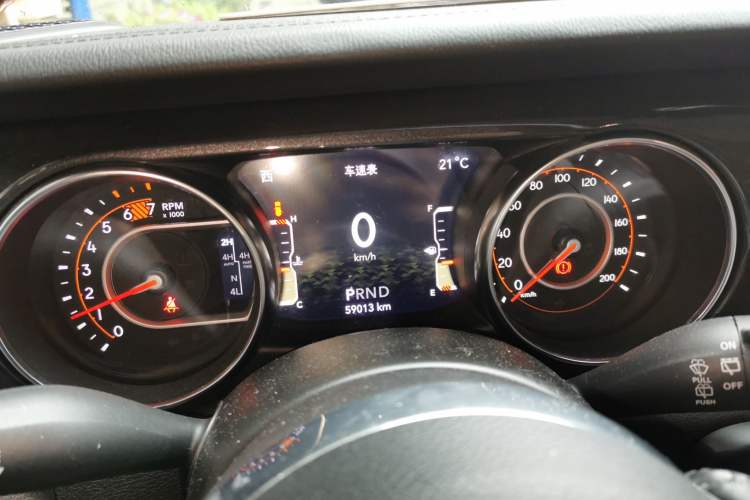 Used Jeep Wrangler 2021 2.0T Sahara Four-Door Edition Instrument Cluster