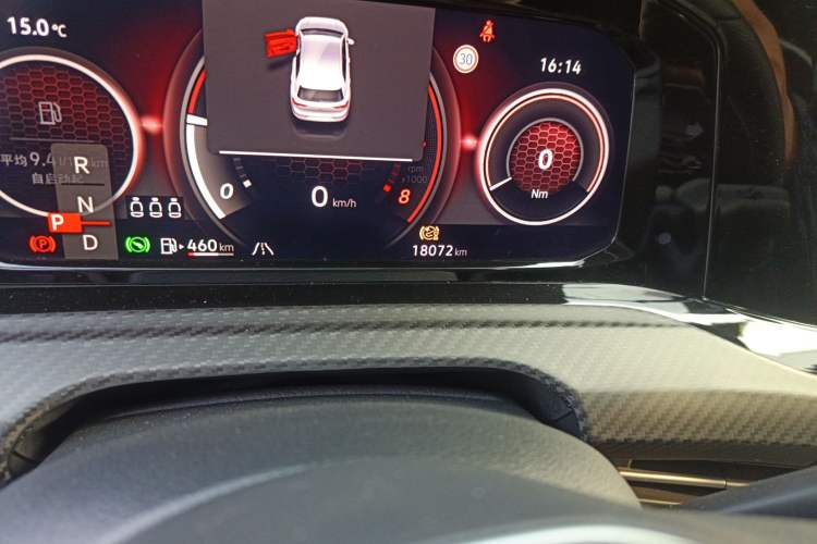 Used Volkswagen Golf GTI 2023 380TSI DSG GTI Odometer Close Up