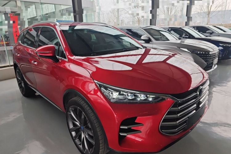 Used BYD Tang New Energy 2018 DM 2.0T All-Wheel Drive Smart Connectivity Luxury Model 7 Seats China V Emission Standard Front Right 45 Deg