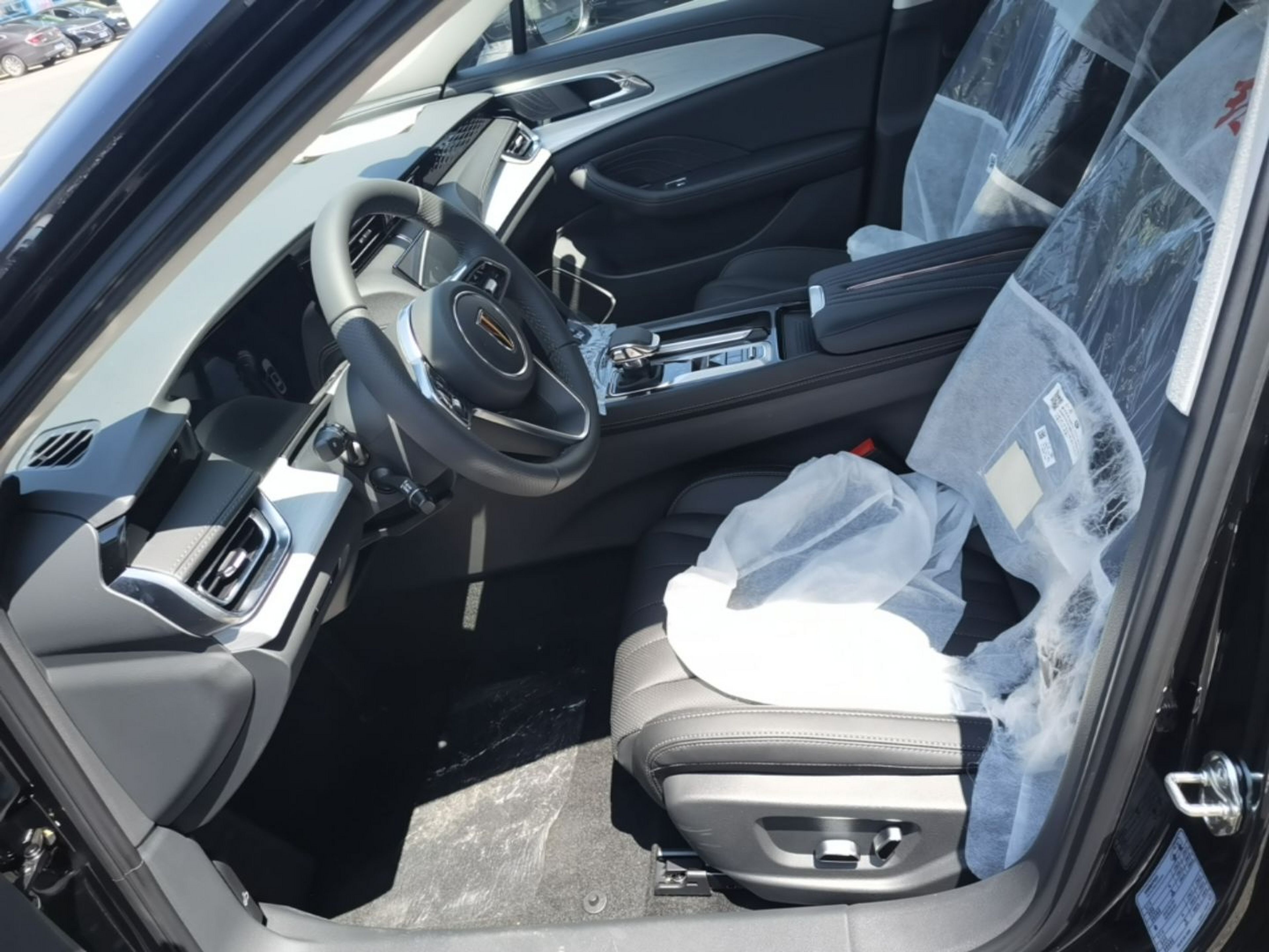 Vordere Reihe im Auto