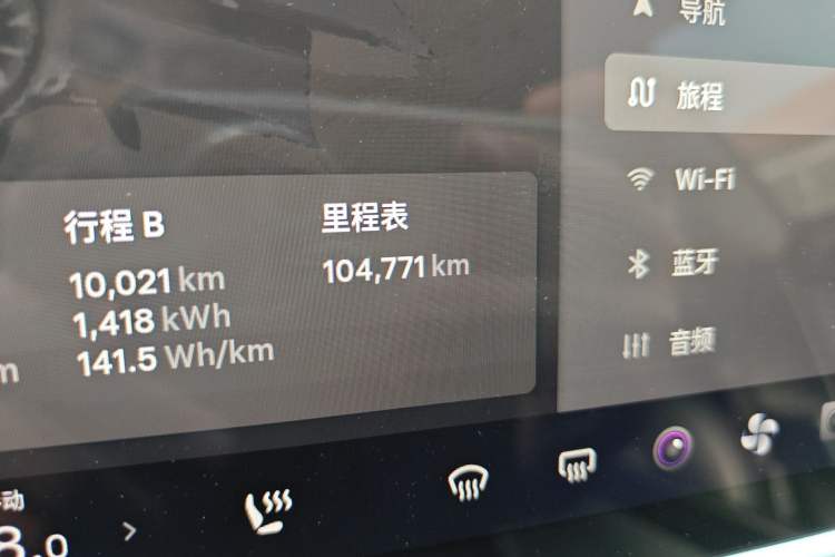 Used Tesla Model 3 2022 Rear-Wheel-Drive Version Odometer Close Up