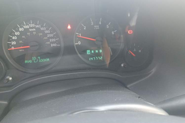 Used Jeep Compass  Odometer Close Up
