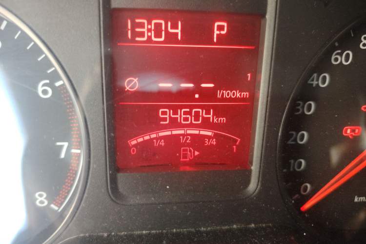 Used Volkswagen Polo 2013 1.4L Automatic Comfort Edition Odometer Close Up