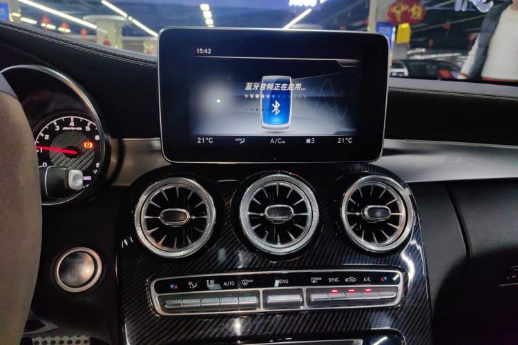 Used Mercedes-Benz C-Class AMG 2016 AMG C 63 Coupe Audio And AC Panel