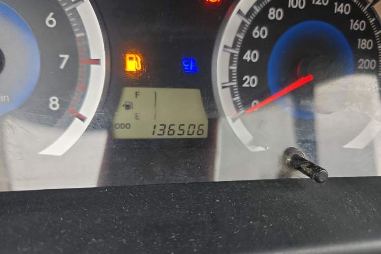 Used Toyota Corolla EX 2013 1.6L Manual Excellence Edition Odometer Close Up