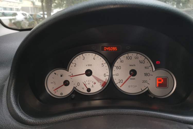 Used Citroen C2 2012 1.6L Automatic Sport Model Odometer Close Up