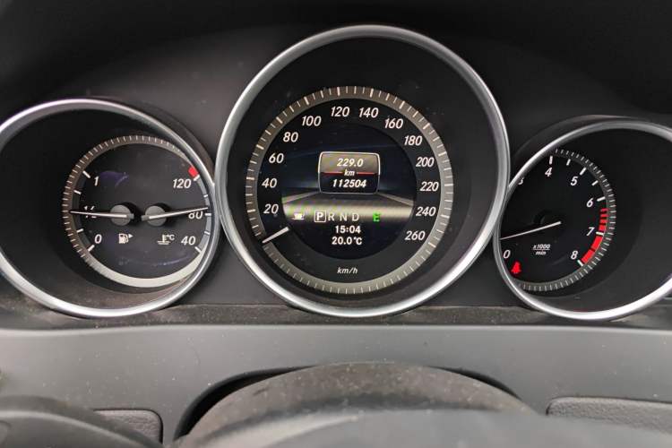 Used Mercedes-Benz C-Class 2013 C 180 CGI Classic Odometer Close Up