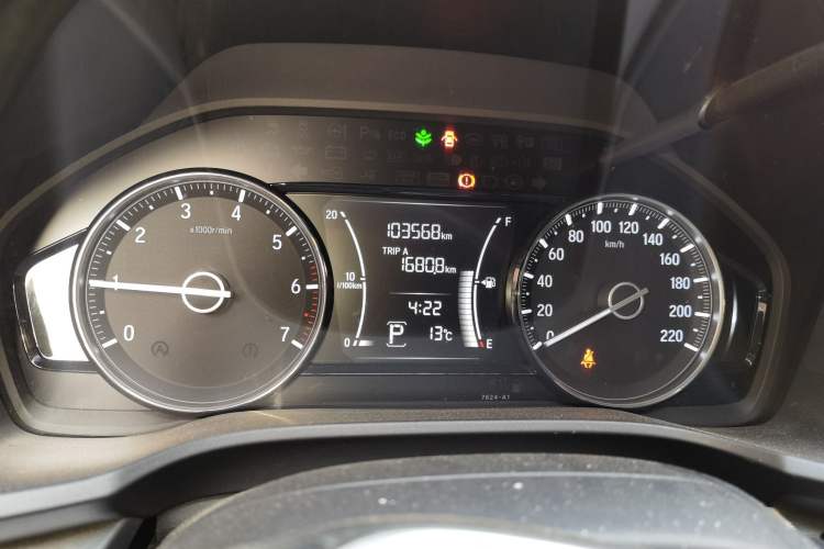 Used Honda Envix 2019 180TURBO CVT Enjoyment Edition China V Odometer Close Up