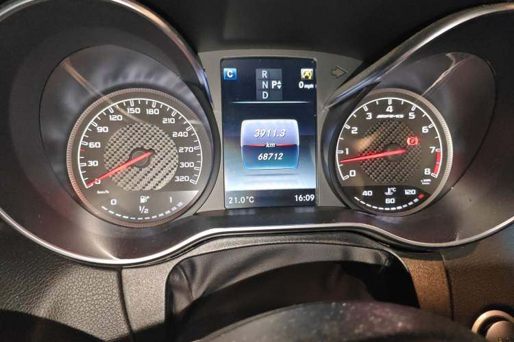 Used Mercedes-Benz C-Class AMG 2016 AMG C 63 Coupe Odometer Close Up