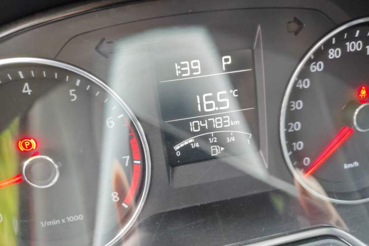 Used Volkswagen Polo 2014 1.4L Automatic Comfort Edition Odometer Close Up