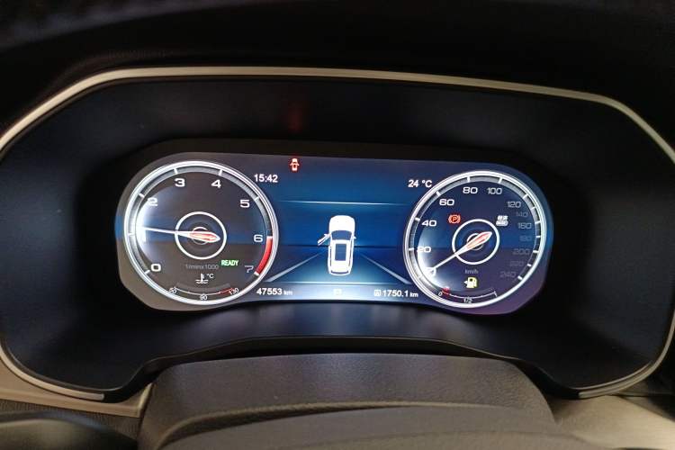 Used Hongqi HS7 2022 2.0T DCT Two-Wheel Drive Smart Connect Flagship Edition 7 Seats Instrument Cluster