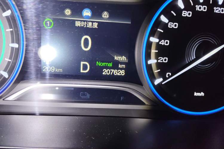 Used AION S 2023 Meizu 580 Lithium Iron Phosphate Odometer Close Up