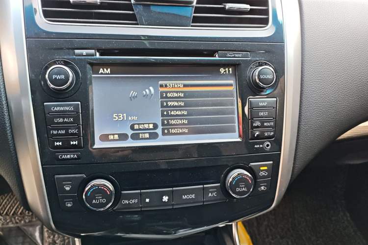 Used Nissan Teana 2013 2.5L XL-NAVI Tech Smart Enjoyment Edition Audio And AC Panel