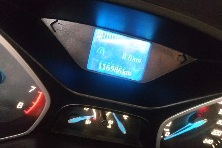 Used Ford Focus 2012 Sedan 1.6L Automatic Comfort Model Odometer Close Up