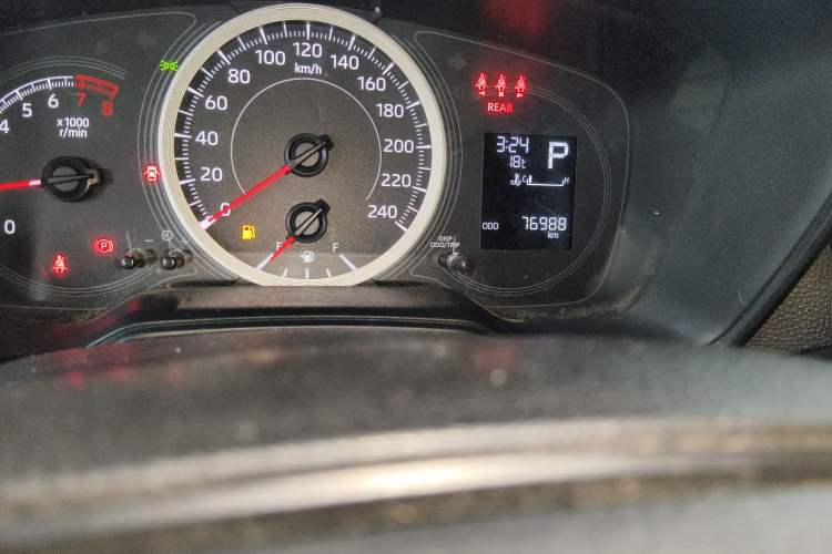 Used Toyota Levin 2021 TNGA 1.5L CVT Entry-Level Model Odometer Close Up