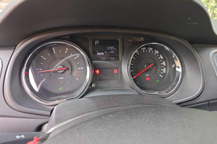 Used Citroen C3-XR 2017 1.6L Automatic Pioneer Model Odometer Close Up