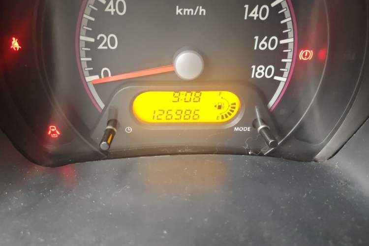 Used Suzuki Alto 2009 1.0L Manual Comfort Edition Odometer Close Up