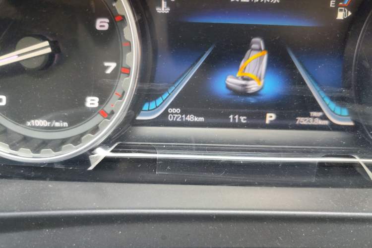 Used FORTHING Joyear X5 2017 Jingxiang Series 1.5T CVT Smart Connectivity Model Odometer Close Up