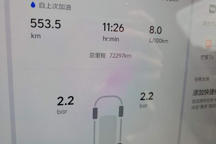 Used Li Auto L9 2023 Pro Model Odometer Close Up