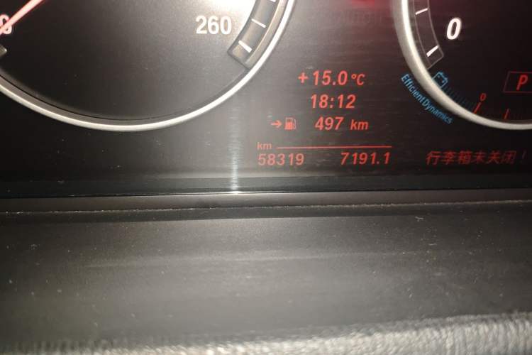 Used BMW X3 2012 xDrive20i Luxury Model Odometer Close Up