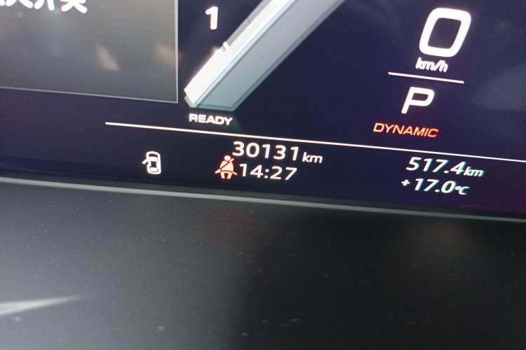 Used Audi A4L 2024 40 TFSI Fashion Dynamic Model Odometer Close Up