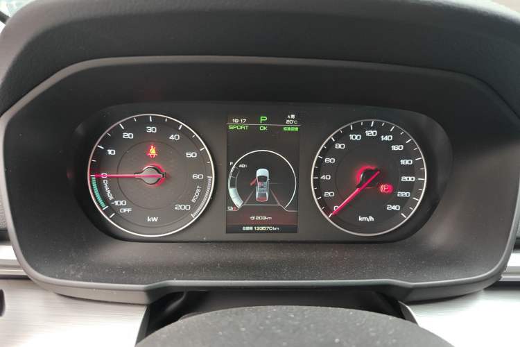 Used BYD Qin New Energy 2019 High-Range Luxury Model Instrument Cluster