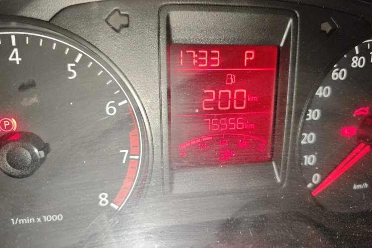 Used Volkswagen Jetta 2015 1.6L Automatic Comfort Model Odometer Close Up