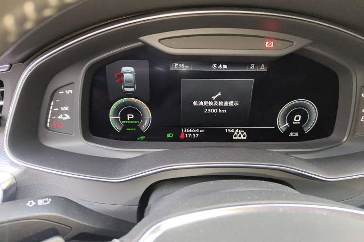 Used Audi A6L New Energy 2020 55 TFSI e quattro Odometer Close Up