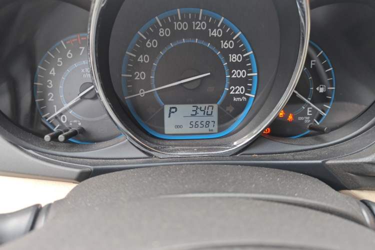 Used Toyota Vios 2016 1.5L Automatic ZhiZhen Xingyao Edition Odometer Close Up