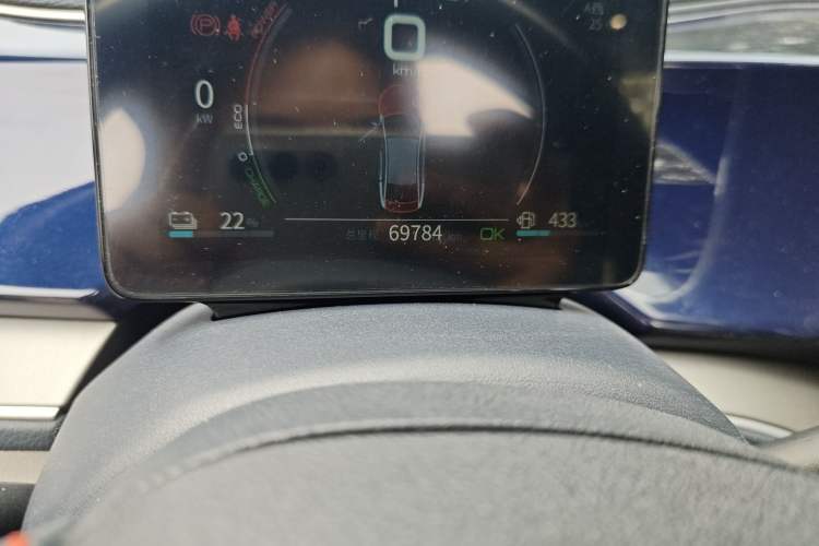 Used BYD Qin PLUS 2021 DM-i 55KM Flagship Model Odometer Close Up