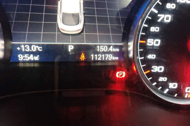 Used Audi A7 2017 50 TFSI quattro Comfort Model Odometer Close Up