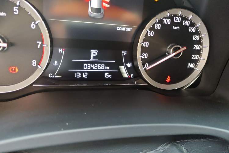 Used Honda UR-V 2020 240TURBO Front-Wheel Drive Elegant Edition Odometer Close Up