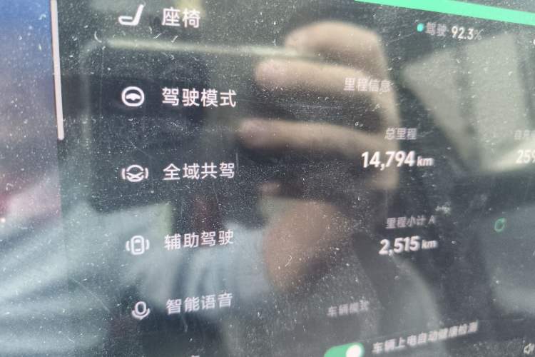 Used XPeng MONA M03 2024 620 with Ultra-Long Range Odometer Close Up