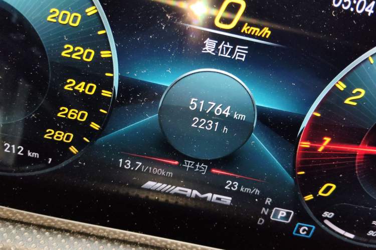 Used Mercedes-Benz CLA AMG 2021 AMG CLA 35 4MATIC Odometer Close Up