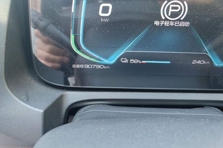 Used BYD Yuan New Energy 2019 EV535 High-Energy Leading Edition Odometer Close Up