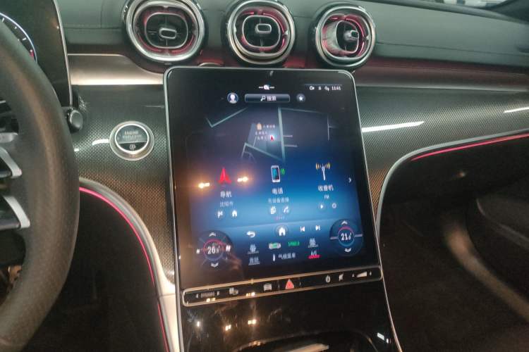 Used Mercedes-Benz C-Class 2023 Restyled C 260 L Night Edition Sports Version Audio And AC Panel