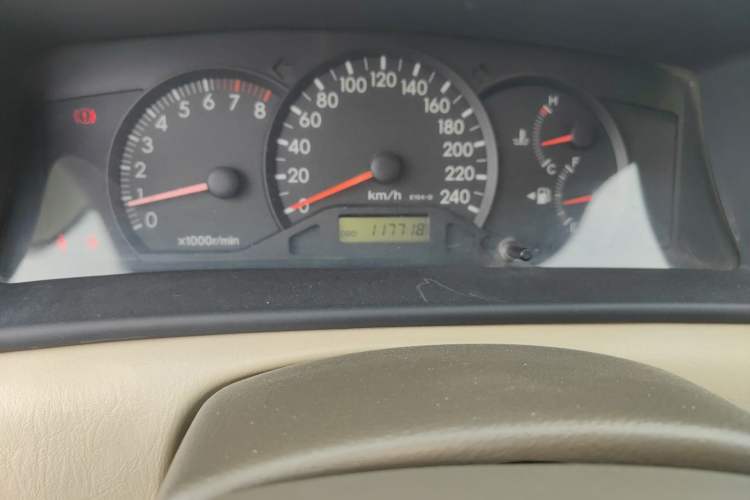 Used Toyota Corolla EX 2011 1.6L Manual Luxury Edition Odometer Close Up