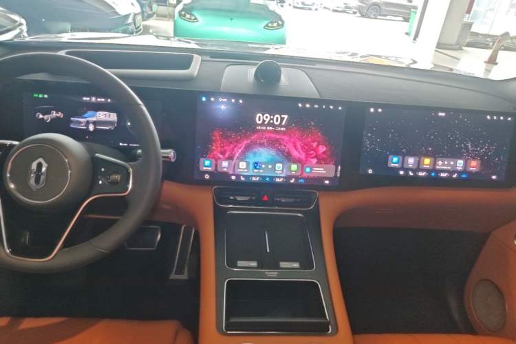 Used Hima AITO M8 2025 Model Pure Electric Max+ Five-Seat Long-Range Version Audio And AC Panel