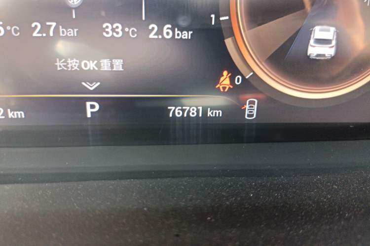 Used EXEED Lingyun 2020 1.6T Two-Wheel Drive Star Edition Odometer Close Up