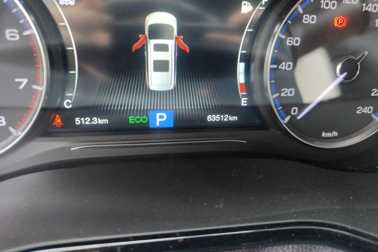 Used GAC Trumpchi M8 2020 Flagship Model 390T Deluxe Edition Odometer Close Up