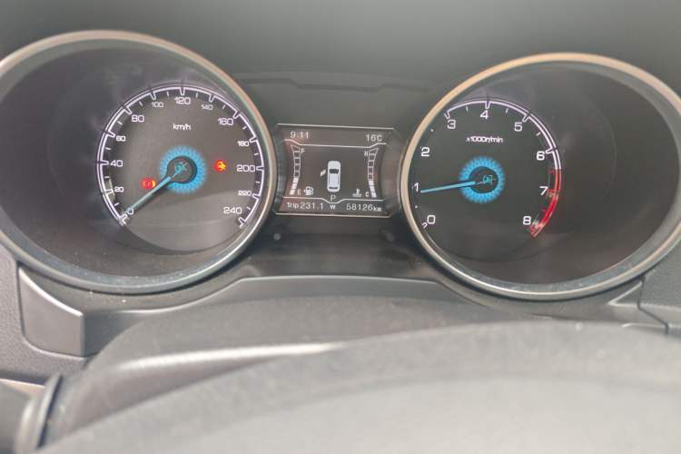 Used Zotye SR7 2017 1.5T CVT Cube Dream Edition Odometer Close Up