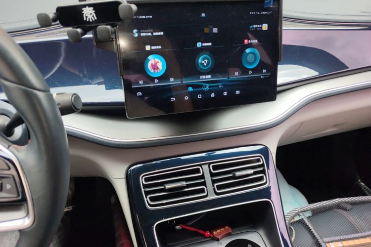 Used BYD Qin PLUS 2021 EV 500KM Luxury Model Audio And AC Panel