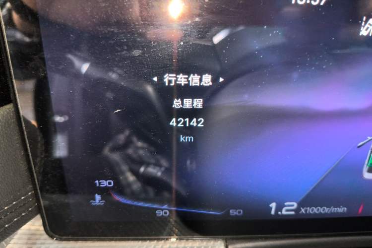 Used Hongqi H5 2023 2.0T Automatic Smart Connect Flagship Edition Odometer Close Up